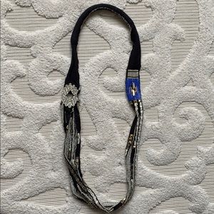 $5 CLEAROUT!!! Juicy couture material fabric necklace handmade